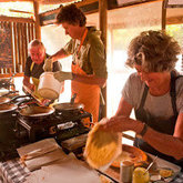 Pancakes filled with homemade lemon curd